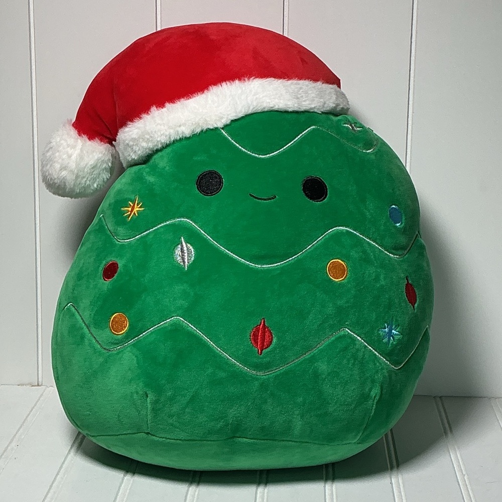Original Squishmallows Carol The Christmas Tree With Santa Hat 16" Holiday